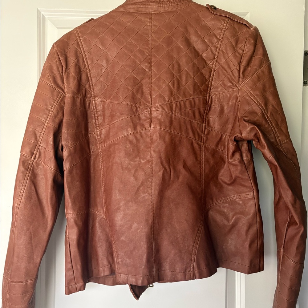 Guess Faux Leather Moto Jacket - Picture 3 of 8